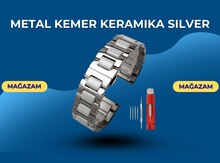 Gümüşü metal keramika kəmər