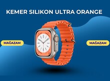 Silikon ultra saat kəməri (Narıncı)