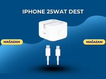 "iPhone 25W" sürətli şarj dəsti 