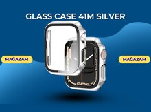 Glass case 41m silver