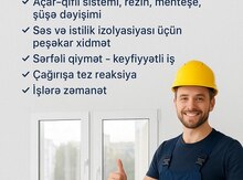Plastik qapı pəncərə ustası