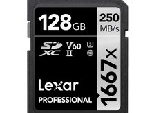 "Lexar Professional 128GB 1667x" SD yaddaş kartı