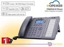 T780PKN IP Telefon, 2 SIP Xətti, DSS Modulu, PoE, Wi-Fi