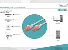 Digitus(DK-1617-150) Cat6 U/UTP(LSZH), 15 m RJ45 Network Cable