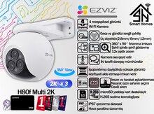 Ezviz PTZ Wi-Fi kamerası H80f Multi 2K
