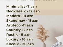 İnteryer dizayneri işi axtarıram