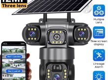 4G tam simsiz Solar PTZ360° 4 kamera 12MP/4K+64GB