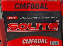 60 AH 12V SOLİTE ASİA SOL+ Akkumulyator