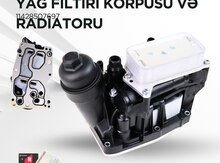 "BMW N47" yağ filteri korpusu və radiatoru