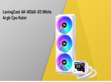 ARGB Cpu Fan " LovingCool AK-W360-03 White"