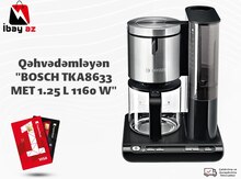 Qəhvədəmləyən "BOSCH TKA8633 MET 1.25 L 1160 W"