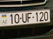 Avtomobil qeydiyyat nişanı - 10-UF-120