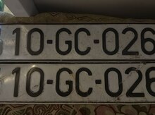 Avtomobil qeydiyyat nişanı - 10-GC-026