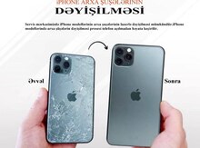 Apple iPhone arxa şüşələrin dəyişilməsi