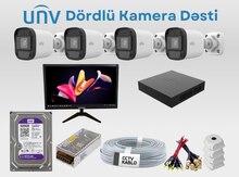 UNV dördlü səsli kamera dəsti
