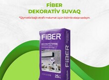 Fiber dekorativ suvaq