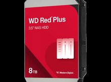 Sərt disk WD 3.5 SATA 3.0 8TB 5640 256MB Red Plus NAS (WD80EFBX-SPC4ZN0)
