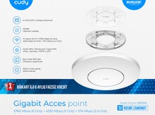 Wi-Fi 7 dəstəkli Gigabit router CUDY AP11000