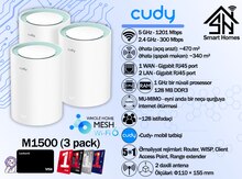 Cudy AX1500 Gigabit Wi-Fi 6 Mesh System M1500 (3 pack)