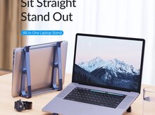 ORICO Laptop Stand ORICO-MA13-GY-BP-HW, Foldable stand, Aluminum + Silicone, 233mm x210mm x87mm,Gr