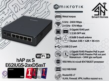 MikroTik Wi-Fi 6 access point hAP ax S (E62iUGS-2axD5axT)