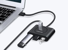 20291 UGREEN 4 USB 3.0 Hub 1m (Black) CR113