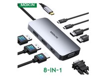 TypeC 4K Hub 8in1 4x Display port