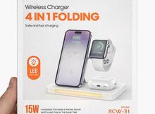 Simsiz enerji toplama cihazı Recci Wireless Charger 4in1 Folding RCW-31