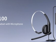 Edifier Headphones CC100 BlackWired Mono Headset with Microphone, 30mm, 94 ± 3dB (A), 20Hz - 20kHz