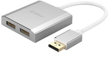 Conventor ORICO-XD-DF2DP4-SV-BP  DisplayPort  TO  Dual DisplayPort ( Up to 3840 × 2160 @ 60 Hz on ea