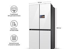 Soyuducu Samsung RM90F67C1WWR 185.3 × 91.2 × 73.1 sm
