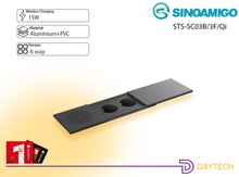 Sinoamigo STS-SC03B/3F/Qi masa üçün quraşdırılan elektrik çıxış bloku və simsiz şarj modulu