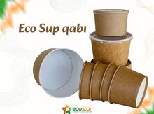 Eco kraft şorba qabı