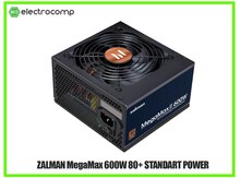 Qida bloku PSU Zalman MegaMax 600W 80+ Bronze