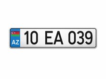 Avtomobil qeydiyyat nişanı - 10-EA-039
