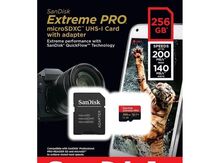 SD Kart "SanDisk 256GB Extreme PRO MicroSDXC UHS-I Card with adapter SDSQXCD-256G-GN6MA"