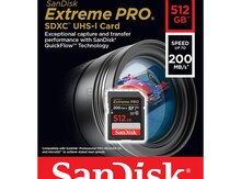 SD Kart "SanDisk 512GB Extreme PRO SDXC UHS-I Card - V30, 4K UHD, SD Card - SDSDXXD-512G-GN4IN "