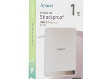 SSD Yığıcı Apacer Portable SSD AS724 / 1TB / USB 3.2 Gen 2 / Cream (AP1TBAS724C-1)