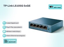 5 Port Gigabit şəbəkə switch TP‑Link LS105G 5×GE