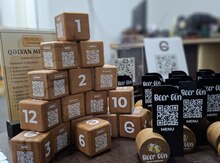 QR menyu və masaüstü stendlər