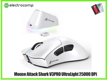 Mouse "Attack Shark V3PRO UltraLight White 25000 DPi"