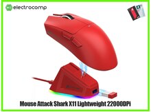 Mouse Attack Shark X11 Lightweight PAW3311 Wireless/BT Red