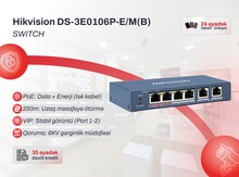 Hikvision DS-3E0106P‑E/M(B) 6 Port PoE Switch