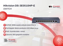 Hikvision DS-3E0510HP-E 8 Port PoE Switch