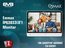 EMMAX IP63833 (8") Silver Smart Domofon Monitor – Tuya Dəstəkli IP Video Domofon