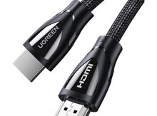 Görüntü kabeli "80405 UGREEN HDMI 8K 2.1 Cable Male to Male Braided Black 5m HD140"