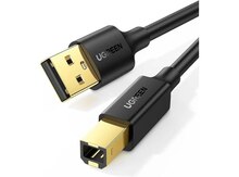 Printer Kabeli "10350 UGREEN USB 2.0 AM to BM Print Cable 1.5m (Black) US135"