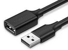 USB kabel uzadıcı "10314 UGREEN USB 2.0 A Male to A Female Cable 1m (Black) US103"