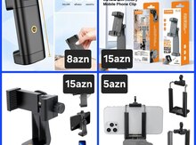 Tripod ştativ üçün telefon tutacağı
