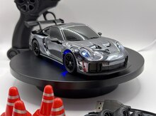 Pultlu avtomobil Porsche 911 GT3 RS Silver drift maşını
